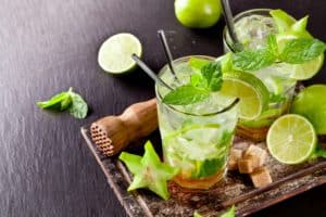 Gin mojito (low FODMAP)